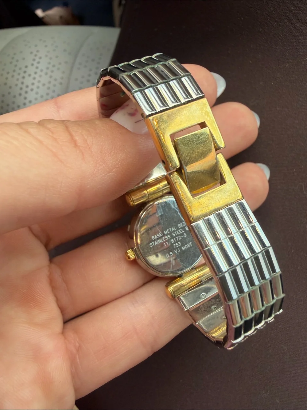 Anne Klein Two-Tone Gold and Silver Women's Quartz Watch
